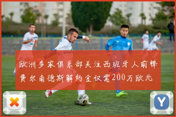 欧洲多家俱乐部关注西班牙人前锋费尔南德斯解约金仅需200万欧元